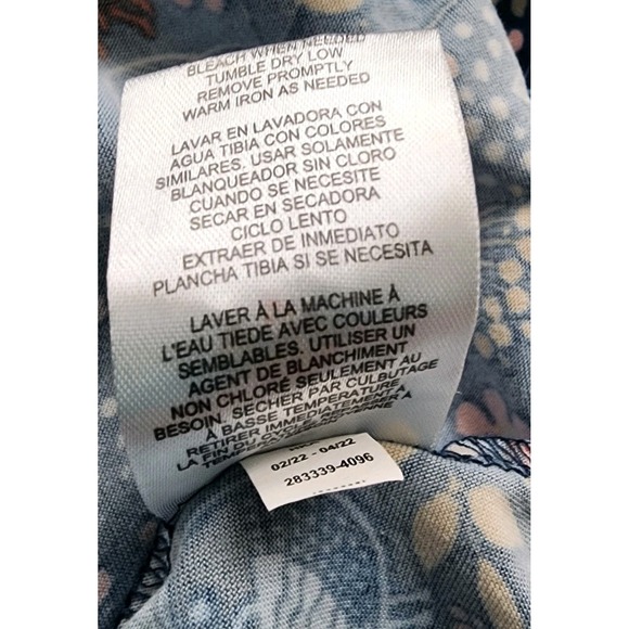 Girls Capino Dress Blue Floral Size 7 - Picture 5 of 5